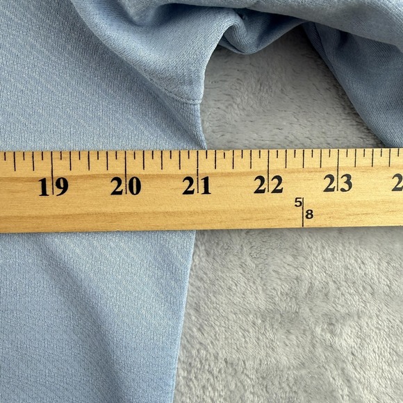 Rhone Pullover Shirt Mens Small Light Blue Snap Mock Neck Performance Athletic - Picture 13 of 15